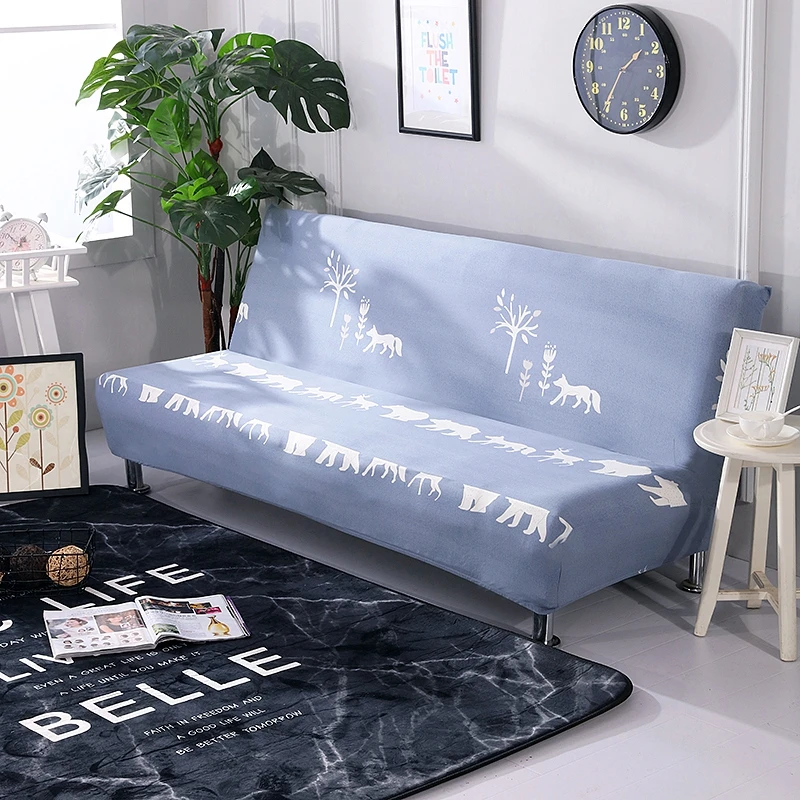 

Cute Cartoon Pattern Printed Sofa Bed Slipcovers Length 160 to195cm Elastic Stretch Flexible Folding Sofa Cover Polyester Fabric