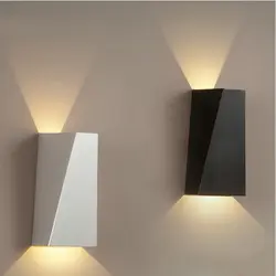 Современный минималистичный светодиодный настенный светильник с двойной головкой Геометрия 10 Вт настенный светильник для зала спальня