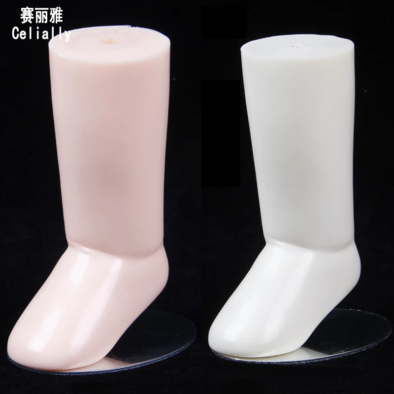 Infant Socks Display Magnetic Foot Form Plastic Mannequin Toe Magnet Base New-Born Baby Stockings Manikin Model Rack Show Foot (3)