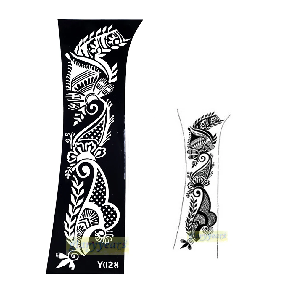 

1pc Hot Popular Large Indian Henna Waterproof Temporary Tattoo Sexy Skin Jewelry Stickers Women Body Arm Art Wedding Paint Y028