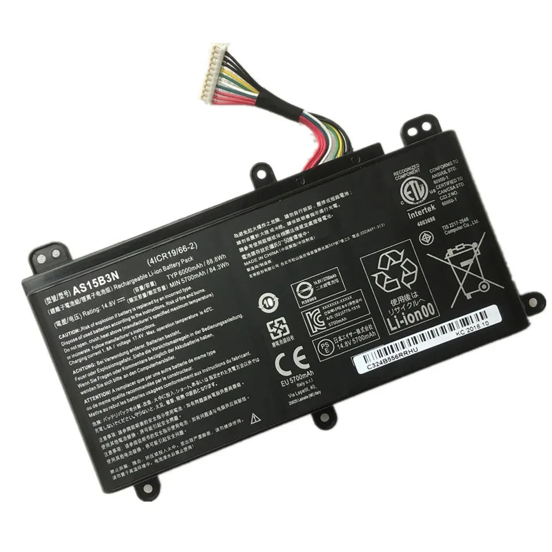 SupStone подлинный 88.8Wh AS15B3N Аккумулятор для ноутбука acer Predator 17 15 G9-591-713C 17 G9-792-72S6 AS15B3N батарея