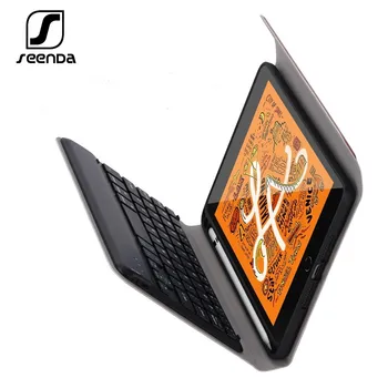 

SeenDa Wireless Keyboard For iPad Mini 5 Wireless Bluetooth Keyboard Case Flip Keyboard Linen Cover For iPad Mini 5