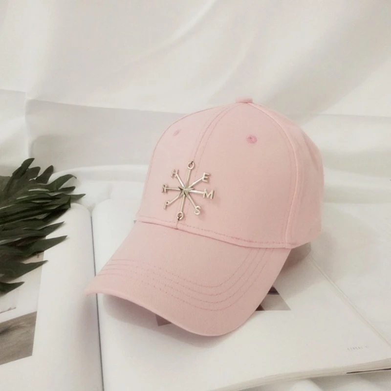 

Spring And Summer Fashion Simple Rivet Letters Baseball Cap For Women Solid Color Casual Cap Cotton Adjustable Visor Cap For Men