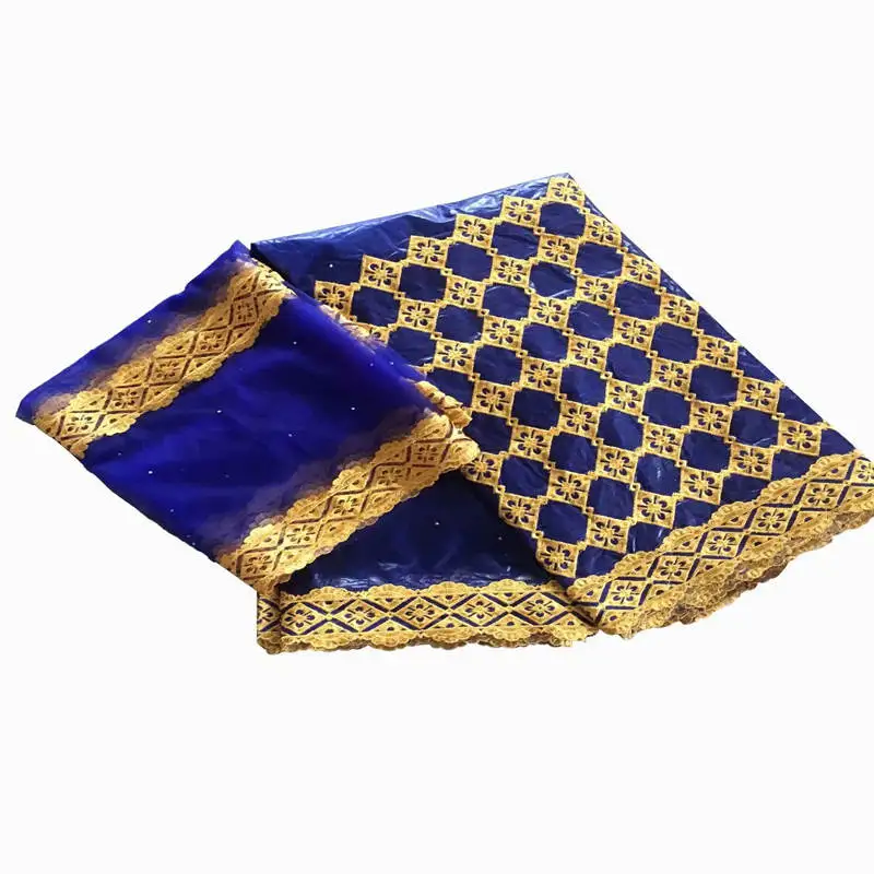 

WX!African Bazin Riche Getzner Lace Fabric 2018 New Design Embroidered High Quality French Tulle Lace With Guipure Lace ! P40862