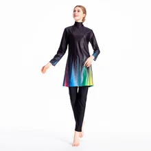 Мусульманский купальник Буркини пляжная одежда купальный костюм хиджаб купальник спортивная одежда купальный костюм женский полный охват скромный