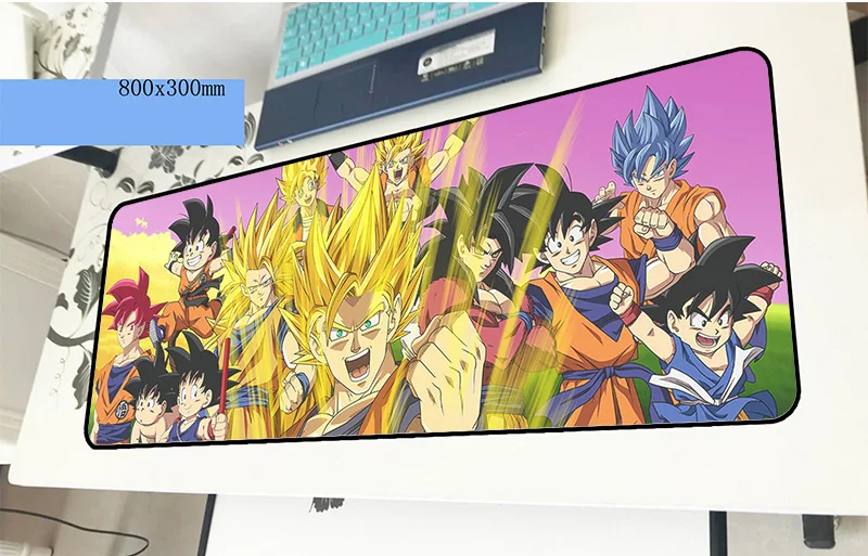 Dragon Ball Коврик для мыши с изображением 80x30 см для маленьких мальчиков подарок игровой коврик для мыши большой gamer коврик для мыши Аниме игра компьютерный стол padmouse клавиатура