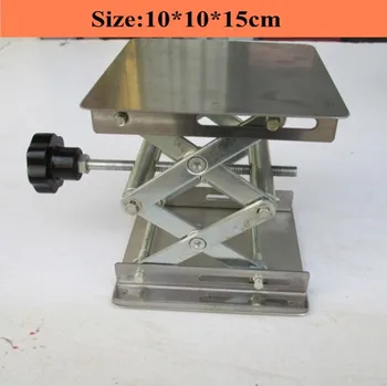 

Stainless steel Small lifting platform Manual lift Tables 10x10x15cm