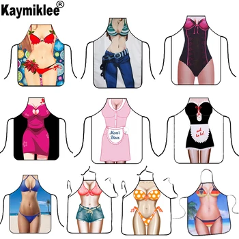 

10 Styles Sexy Kitchen Apron Funny Creative Cooking Aprons for Men Women Girlfirend Boyfriend Christmas Birthday Gifts CWQ037