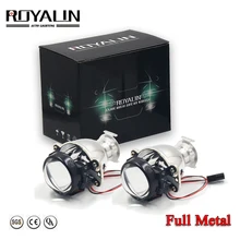 ROYALIN автомобиля Bi Xenon мини 1,8 металлический объектив 12V HID головной светильник лампы проектора H4 H7 Универсальный Авто Motercycle светильник модифицированной "сделай сам"