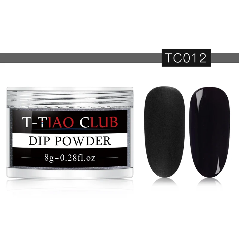 T-TIAO CLUB Dipping Nail Powders Gradient French Nail Natural Color Holographic Glitter Without Lamp Cure Nail Art Decorations - Цвет: AAS03806