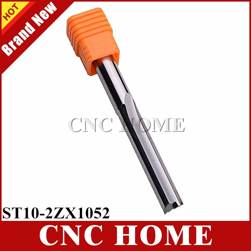 

1pc 10*52mm Two Flutes Straight End Mill Carbide CNC Router Bits Slot Milling Cutter for Wood Foam MDF Cutting 10MM Shank