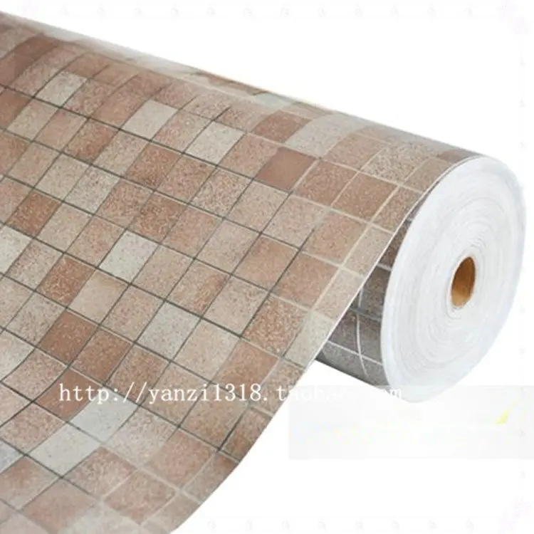 Baño de pared de vinilo pegatinas de papel de baño impermeable adhesivo