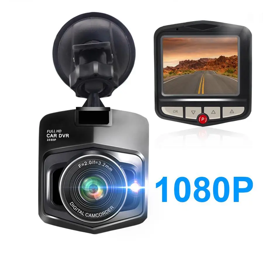 Лучшая мини Автомобильная камера Dashcam Avtoregistrator Dashcamera Full HD 1080P видео регистратор DVR рекордер Dash Cam - Название цвета: 1080 black