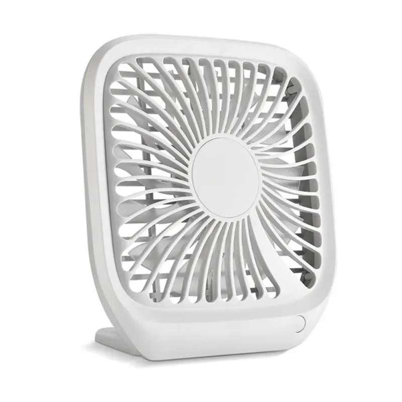 

Desk Mini USB Fan Ultra Silent Portable Cooling Fan Square Table Office Stand 13 Blades Wind Generator Electric Summer Fan