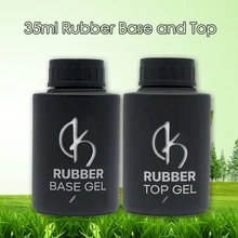 35 мл, большая бутылка, Базовое покрытие для ногтей, Ультрафиолетовый каучуковый, основа и топ для ногтей, лак для ногтей, гибридный, долговечный, высокая емкость, грунтовка, гель лак