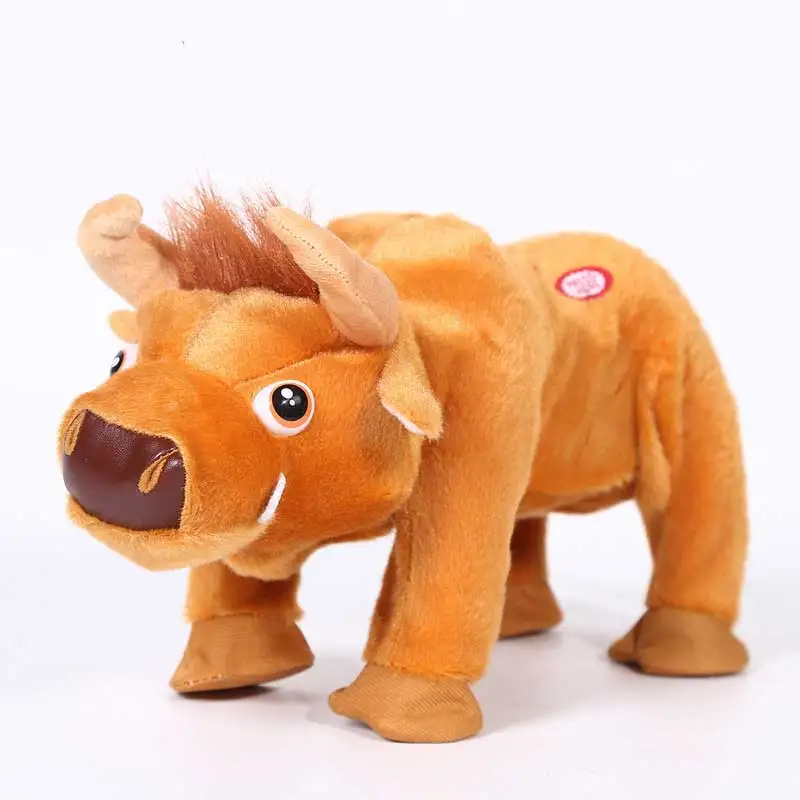 

Robot Bull Plush Electronic Cattle Toys Pet Toy Jump Fighting Buffalo Brazil Bullfighting Toys For Boys Birthday Gifts