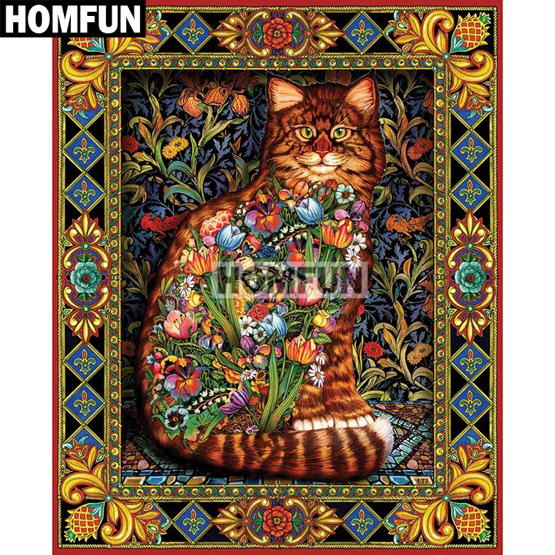 Алмазная живопись HOMFUN A00756 полноразмерная/круглая 5D картина сделай сам с рисунком