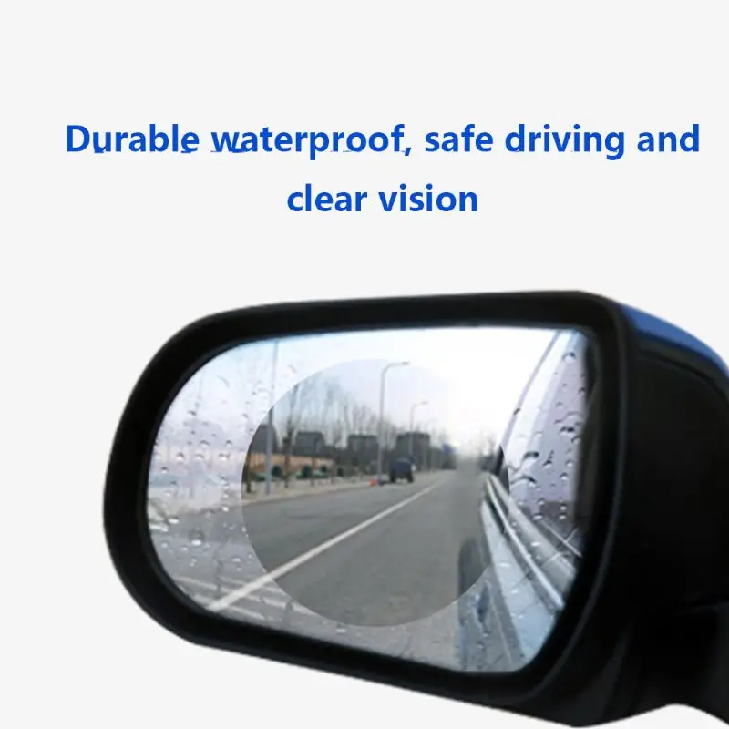 2pcs Car Rearview Mirror Waterproof Anti-Fog Rain-Proof Film Side Window Film