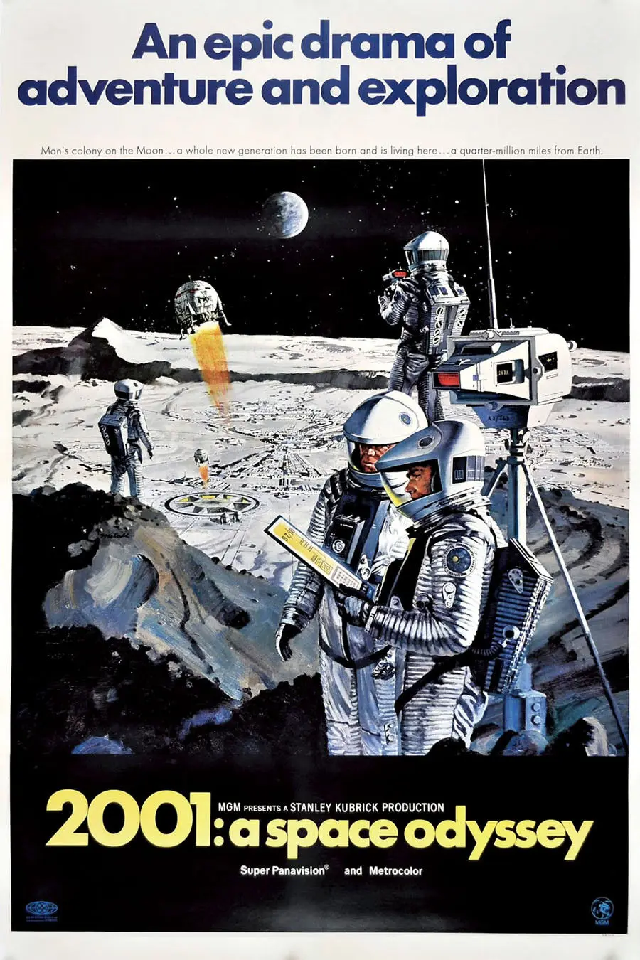 

N-485 2001 A Space Odyssey Science Fiction Movie POSTER L-W Canvas Art Print Decoration 14x21 20x30 24x36