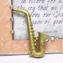Mini Doll House Accessories Musical Instruments Saxophone Model DIY House Model Accessories Mini Life Scene Match