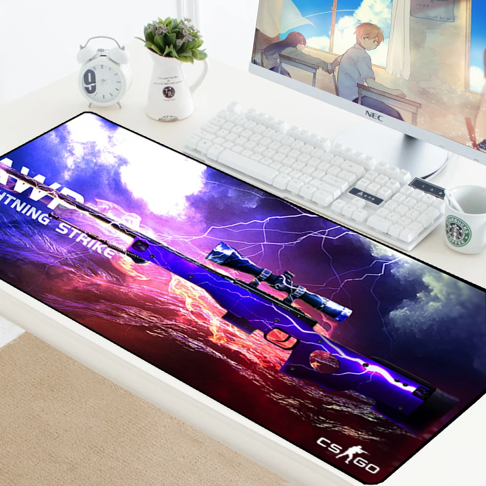  Large Gaming Mouse Pad CSGO Gamer Locking Edge Rubber Keyboard Mice Mouse PC Mat Gaming Grande Desk