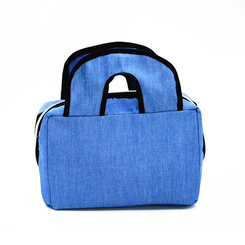 Дизайнерские контейнеры для обеда для женщин сумка-холодильник для пикника дорожная сумка для хранения icepack термоизолированная Модная Портативная джинсовая сумка для ланча