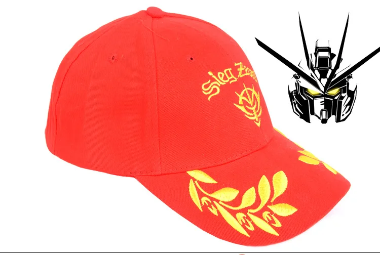Gundam char Зик zeon эмблема красный Base Ball Hat HT115