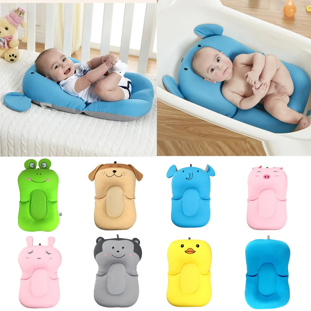 

Newborn Baby Babies Bath Pad Non-Slip Bathtub Shower Portable Air Cushion Bed