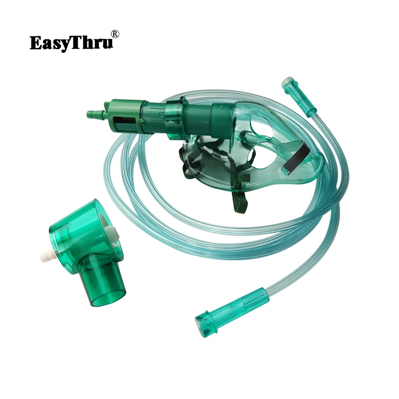 

1pcs Disposable Adjustable Medical Density Venturi Oxygen Mask with comfortable fit adjustable nose clip macka