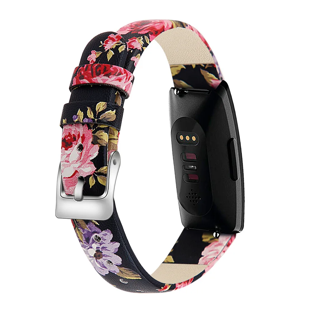 Ouhaobin сменный Печатный ремешок для Fitbit Inspire/Inspire HR полосы кожаный ремешок смарт-фитнес-часы 605#2