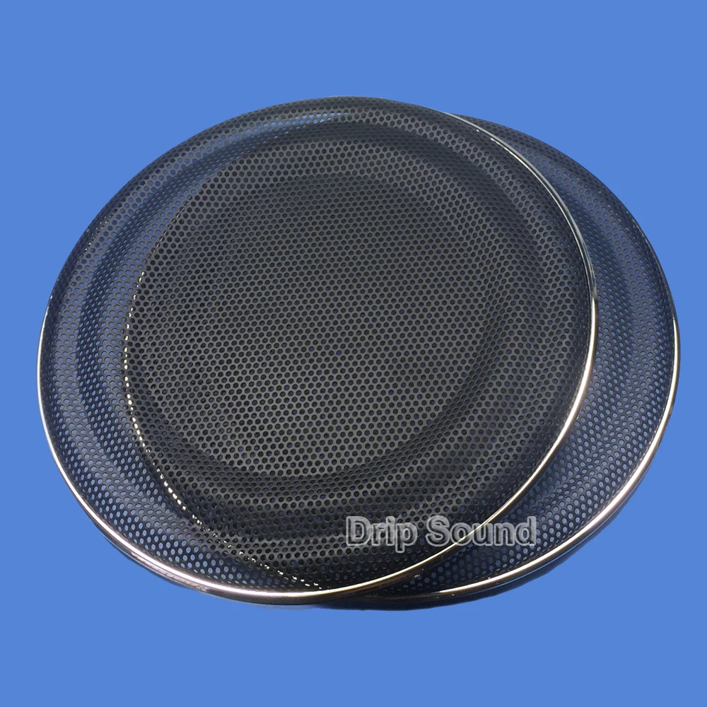 

For 8" inch Car Audio Speaker Conversion Net Cover Decorative Circle Metal Mesh Grille 220mm #Silver+Black