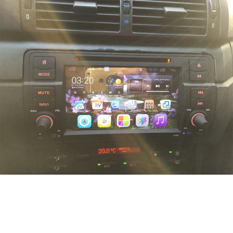 Android 8 1 Восьмиядерный 4G RAM 64G ROM GPS Navi 7 &quotIPS автомобильный dvd плеер для BMW E46 старая 3