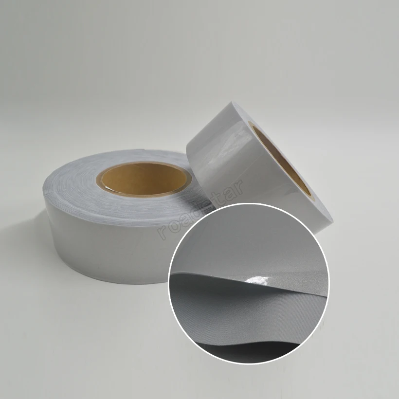 High quality single side reflective elastic fabric with silver color Free shipping High quality single side reflective elastic fabric with silver color Free shipping