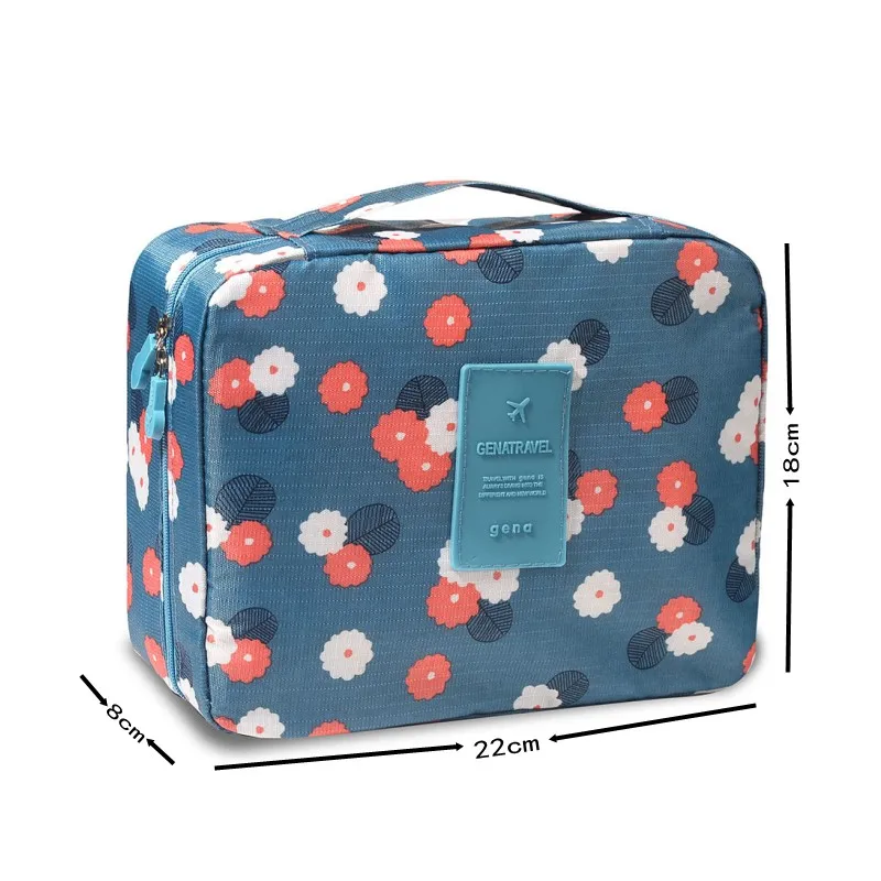 HHYUKIMI الساخن السفر التجميل حقيبة متعددة الوظائف النساء مستلزمات المنظم حقائب مكياج للماء الإناث تخزين المكياج حالات