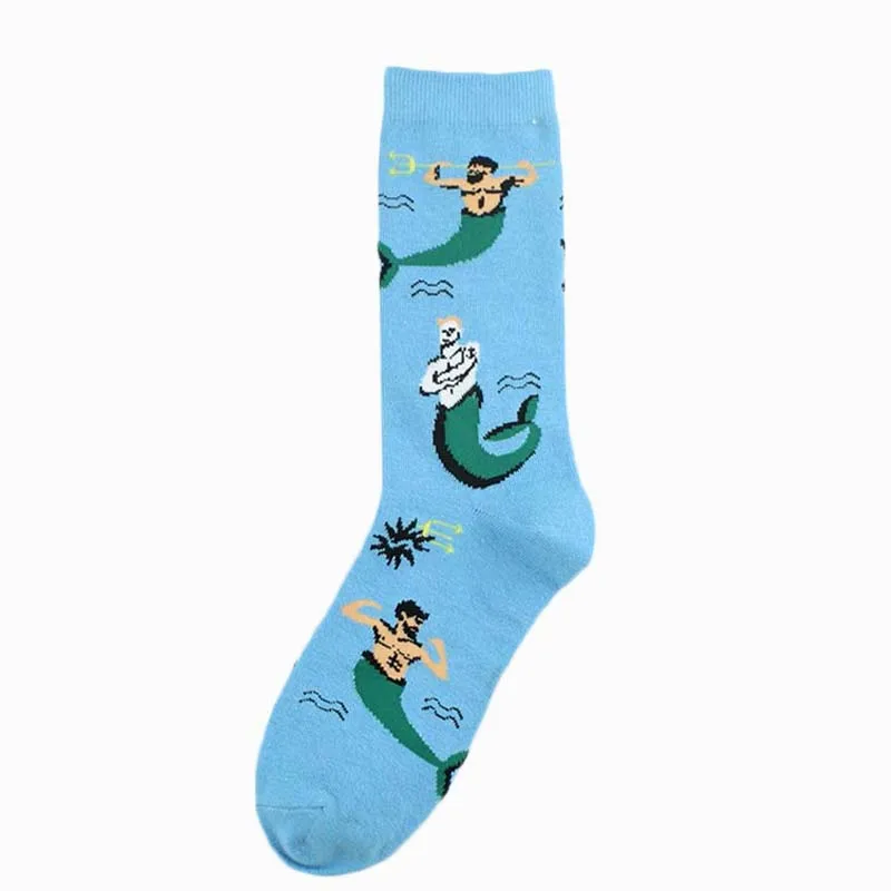 [EIOISAPRA]Funny Socks Women Men Creative Art Harajuku Fashion Combed Cotton Cartoon Avocado Dog Sachs Girl Unisex Cute Socks