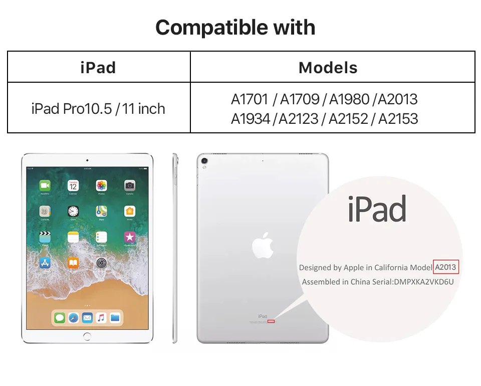 Чехол из натуральной кожи для iPad Air 3 10,5 /iPad Pro 10,5 сумка для iPad Pro 11 чехол-конверт с замком