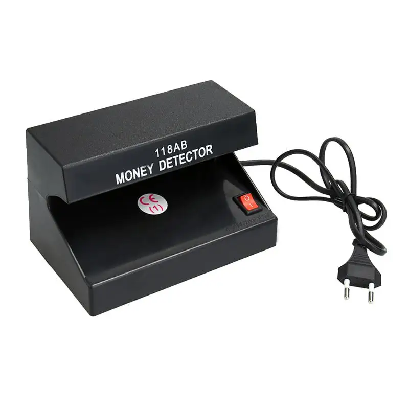 

Protable 110-220V Handheld UV Led Light Counterfeit Money Detector Checker with ON/OFF Switch EU Plug
