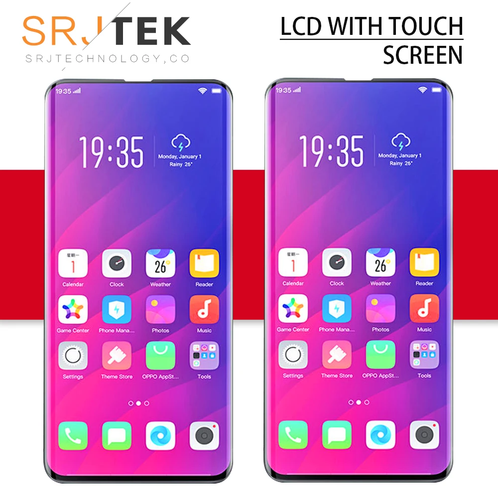 

6.42'' For OPPO Find X LCD Touch Glass Panel Replacement Parts For OPPO Find X Display Sensor Screen Replacement Parts Frame