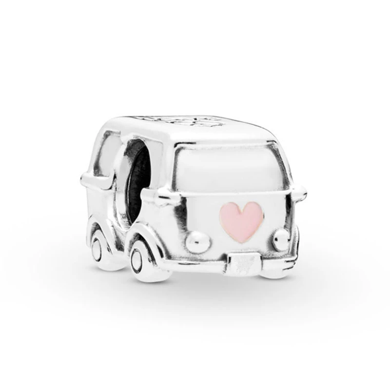 

2019 Life Moments Camper Van Charm Fits Pandora Bracelets Bangles Charms Silver 925 Original Travel Collection Car Beads Jewelry