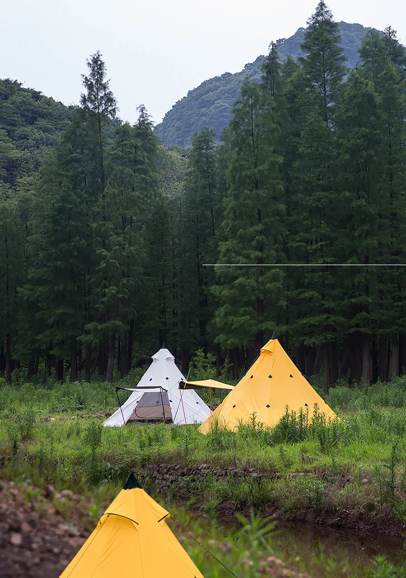 Naturehike Пирамида палатка 5-8 кемпинговая палатка ветровка дождевой шторм Парк Открытый Кемпинг супер большая палатка