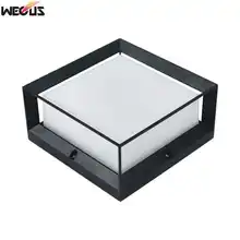 Наружный водонепроницаемый светодиодный светильник для двора, настенные столбы, простые квадратные наружные светильники