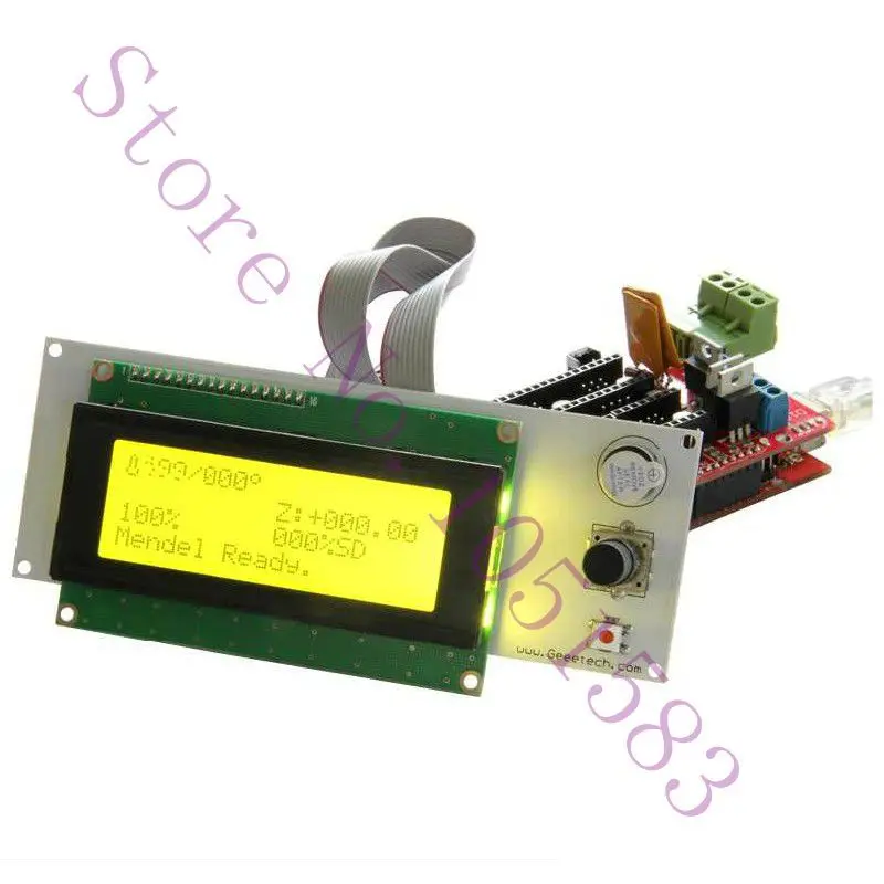  3D printer parts/kit reprap smart controller Reprap Ramps 1.4 2004 LCD control,SD card reader and rotary encoder Free shipping 