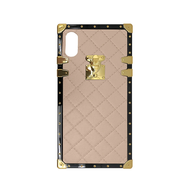 Superdope de cuero de lujo de la contraportada del teléfono para el iPhone 6 6 S 7 7 Plus brillo Fundas para iPhone X XS XR MAX ojo maletero Coque