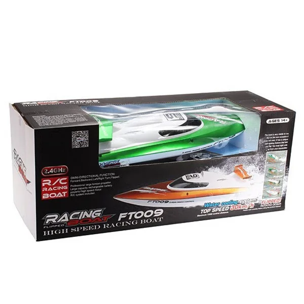 Гоночная лодка FeiLun FT009 2 4G RC высокая скорость анти крушение дистанционное