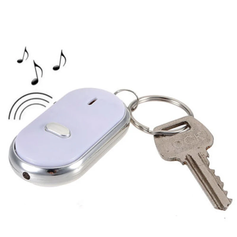 

2018 Real Hot Sale Llaveros High Quality 1pc Led Finder Locator Find Lost Keys Chain Keychain Whistle Sound Control Bag Charm