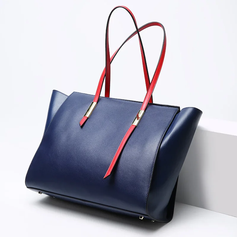 

Women hadbag 2018 new style office lady big bag fashion design real leather tote bag Shoulder bag Casual Tote bags for women