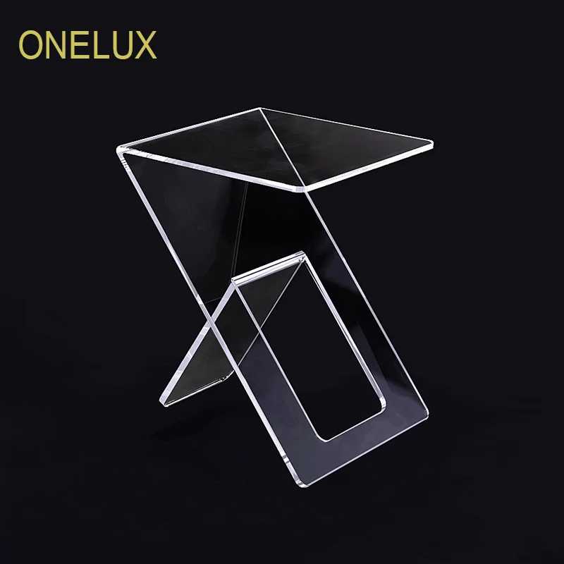 Clear Acrylic Occasional / Side / Sofa / End Tea Table - 36W 40D 50H CM Clear Acrylic Occasional / Side / Sofa / End Tea Table - 36W 40D 50H CM