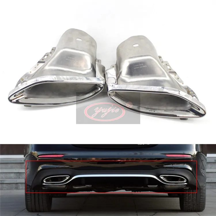 

Automobile exhaust pipe modified tail laryngeal Single pipe exhaust for 14-18 year Mercedes Benz W212 E200L E260L E300L E350L
