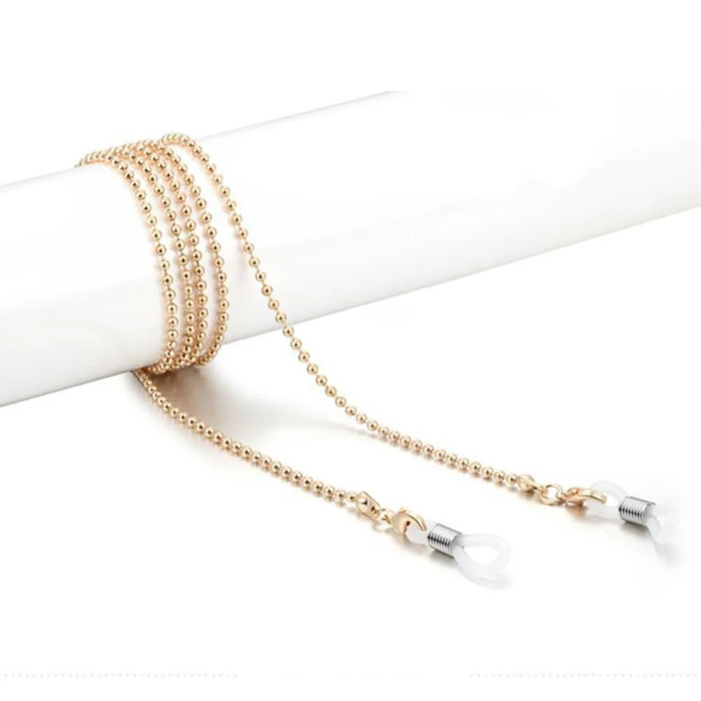 

Metal Beads Eyeglasses Chains Reading Glasses Chain Sunglasses Strap Cord Holder Neck Glasses Accessories