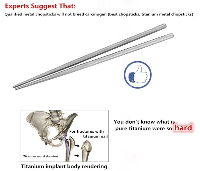 Кит китайские палочки для еды титановые для приготовления пищи для кемпинга пикника пешего туризма путешествия палочки для еды бактериостатическое действие Ti5622